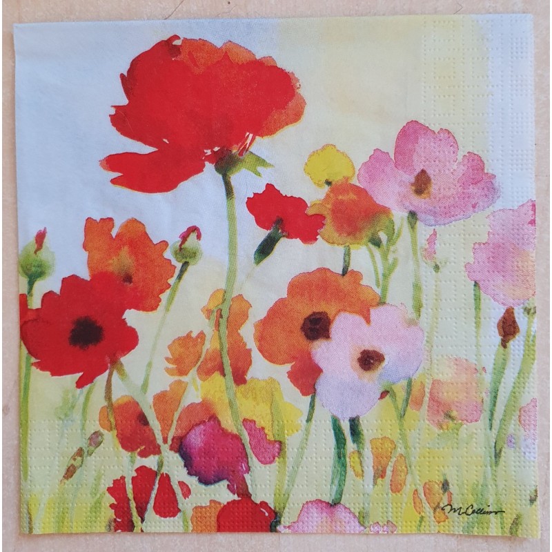 Serviette Mohn