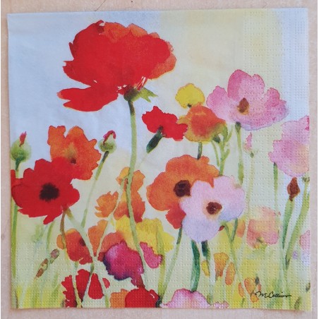 Serviette Mohn