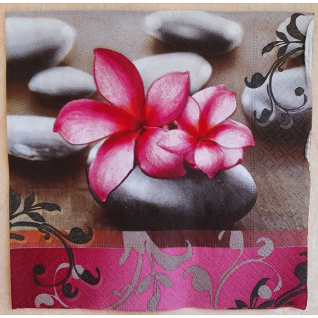 Serviette Orchideen