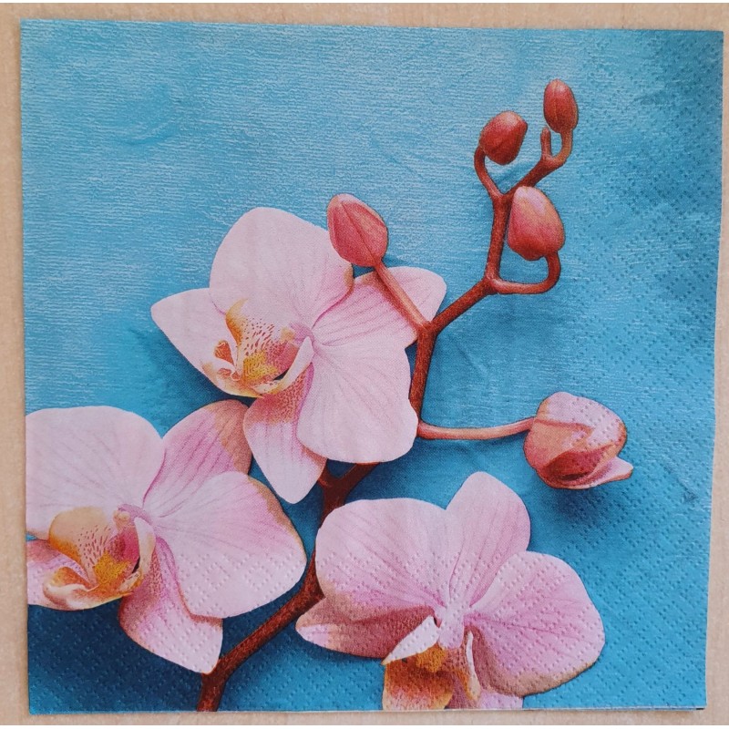 Serviette Orchideen