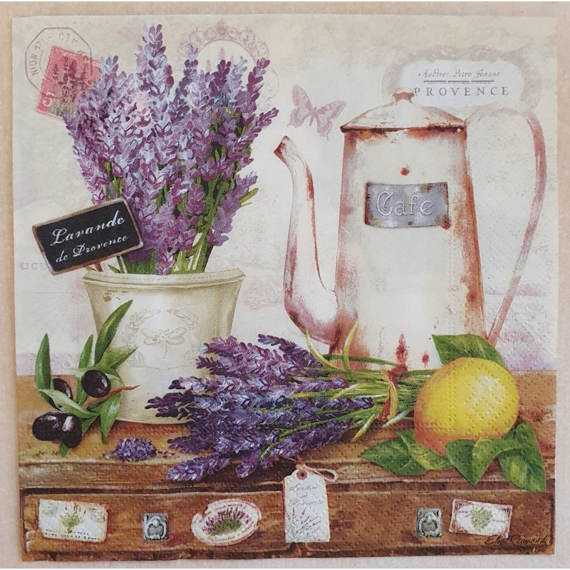 Serviette Lavendel