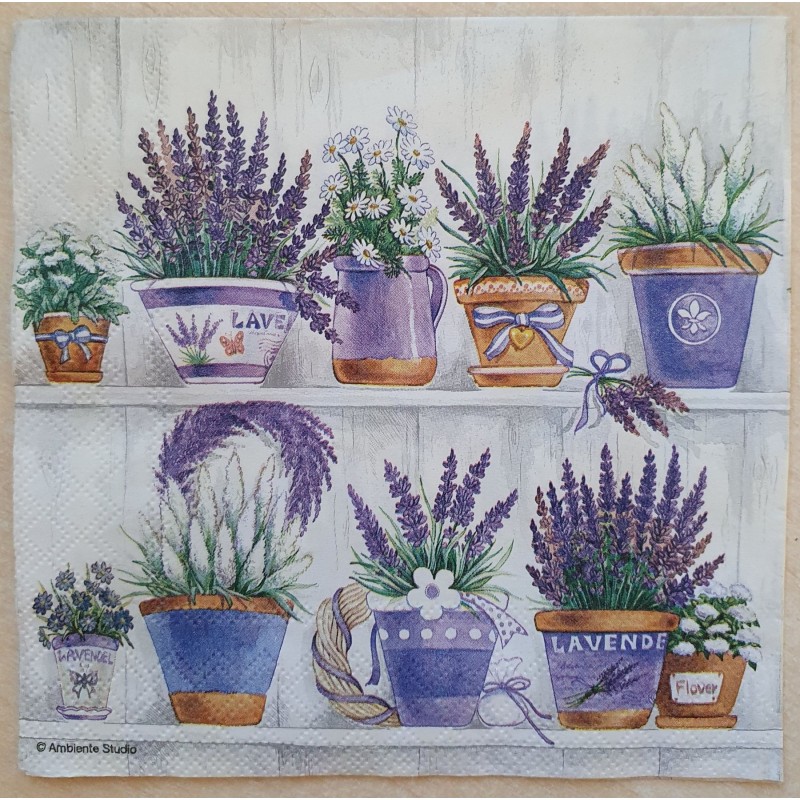 Serviette Lavendel