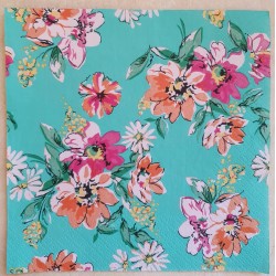 Serviette Blumen