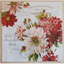 Serviette Dahlien