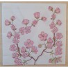 Serviette Blumen rosa