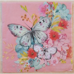 Serviette Schmetterlinge