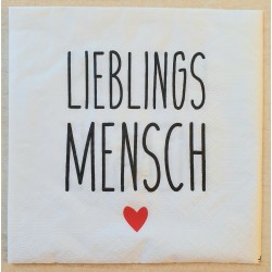 Serviette Lieblingsmensch