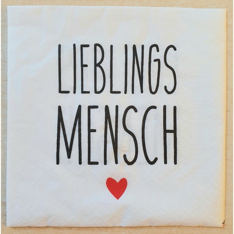 Serviette Lieblingsmensch
