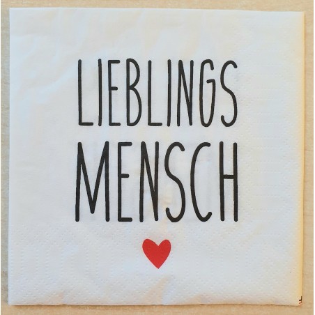 Serviette Lieblingsmensch