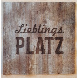 Serviette Lieblingsplatz