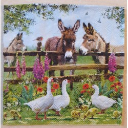 Serviette Esel
