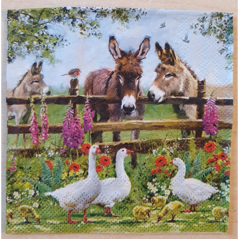 Serviette Esel