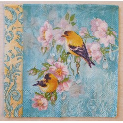 Serviette Vögel