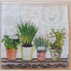 Serviette Kräuter