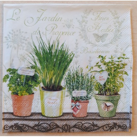 Serviette Kräuter
