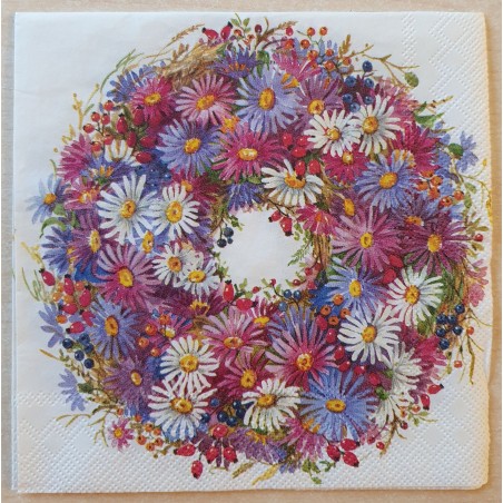 Serviette Blumenkranz