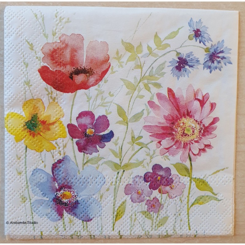 Serviette Mohn
