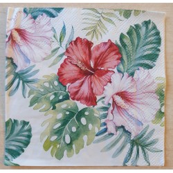 Serviette Tropischer Hibiskus