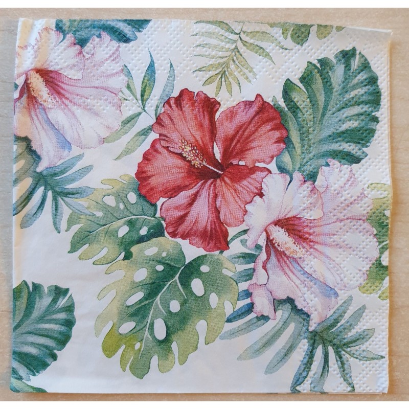 Serviette Tropischer Hibiskus