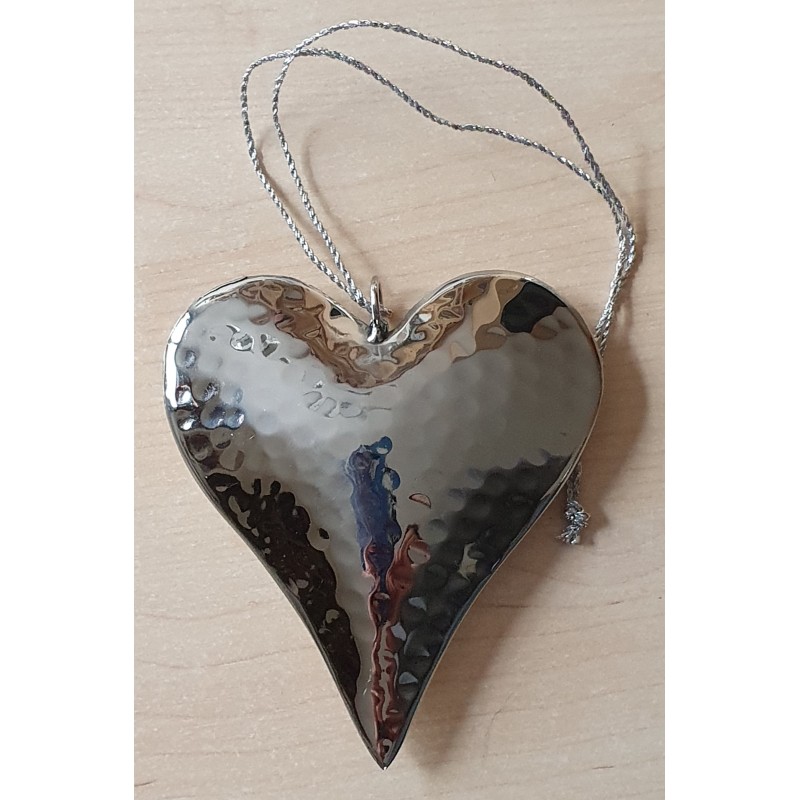 Metall Herz silber