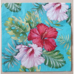 Serviette Tropischer Hibiskus
