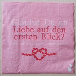 Serviette Liebe auf den.....