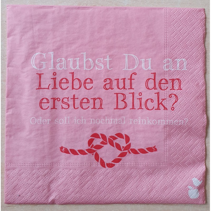 Serviette Liebe auf den.....