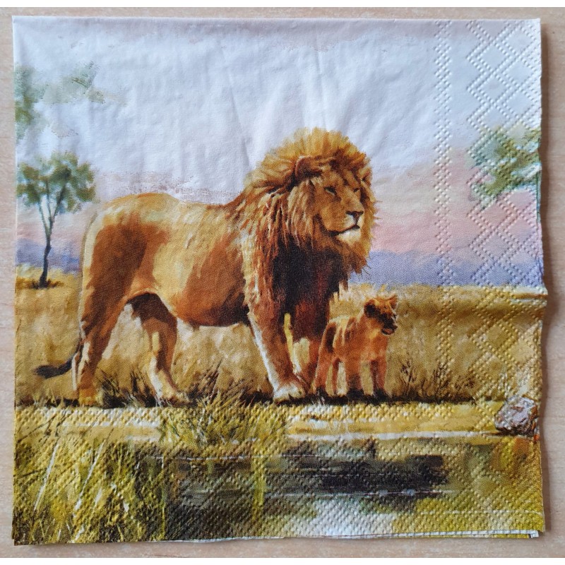 Serviette Löwe