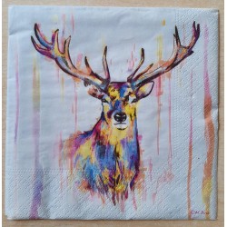 Serviette Hirsch