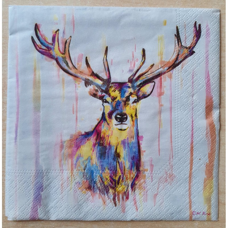 Serviette Hirsch