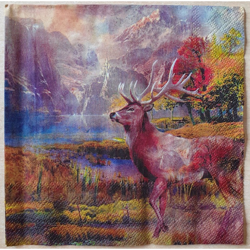 Serviette Hirsch