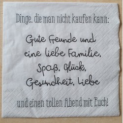 Serviette Gute Freunde.....