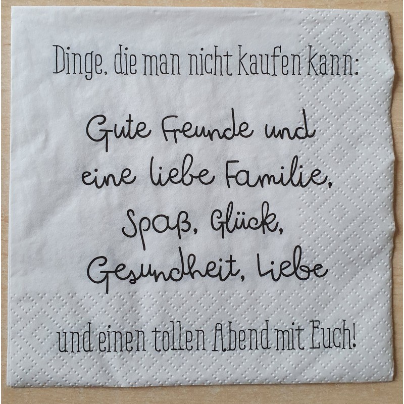 Serviette Gute Freunde.....
