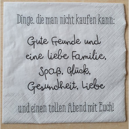 Serviette Gute Freunde.....