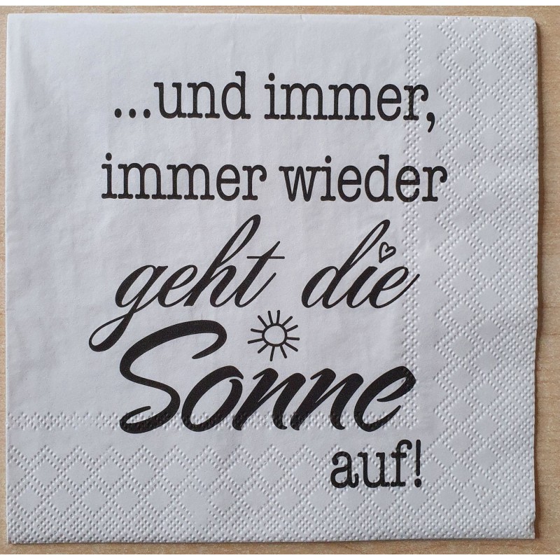 Serviette Und immer.....