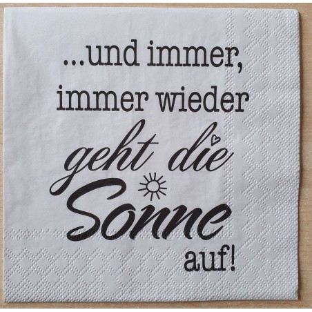Serviette Und immer.....