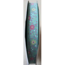 Dekoband Blumen mint
