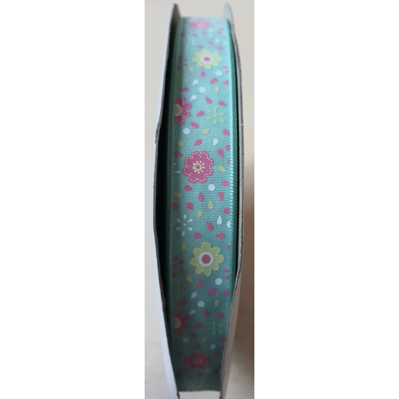 Dekoband Blumen mint