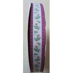 Dekoband Rosen magenta