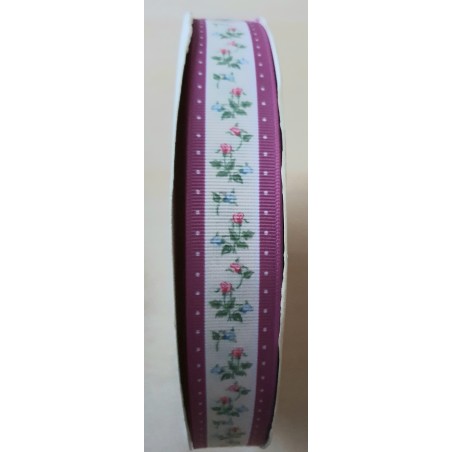 Dekoband Rosen magenta