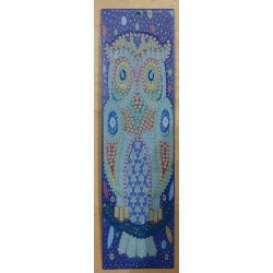 3D Diamant Pixel Lesezeichen Eule