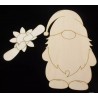 Holz Wichtel Rohling mit Blume