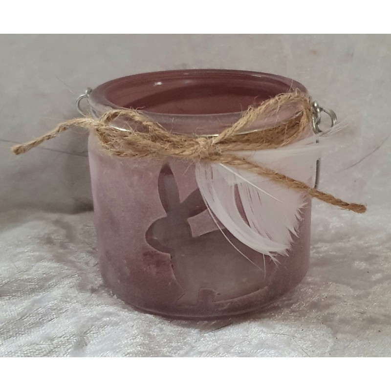 Windlicht mauve