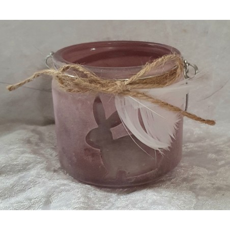 Windlicht mauve