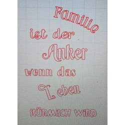 Schablone Familie/Anker