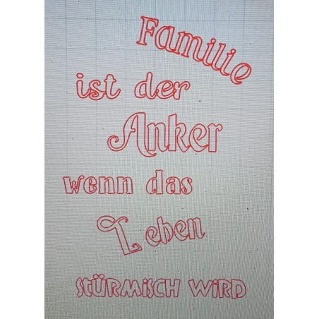 Schablone Familie/Anker