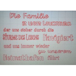 Schablone Familie/Leuchtturm