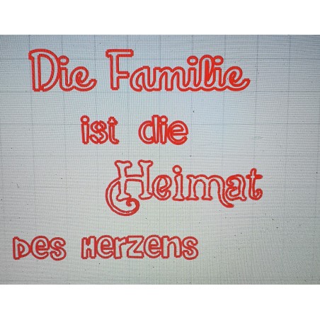 Schablone Familie/Heimat
