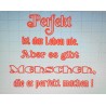 Schablone Perfekt/Leben