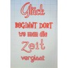 Schablone Glück/Zeit